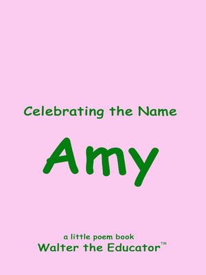 cover image of Celebrating the Name Amy